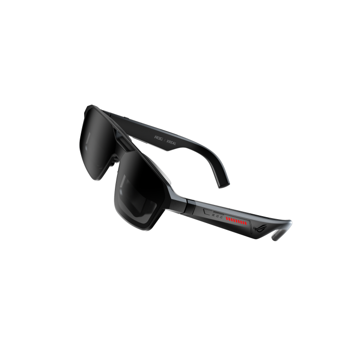 ROG XREAL R1 smart glasses front-left 45-degree view