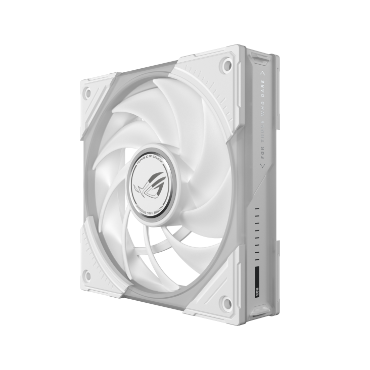 ROG Eurux GR120 ARGB Fan White left 60 degree angle