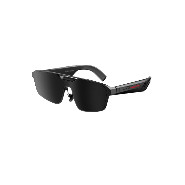 ROG XREAL R1 smart glasses right side profile view