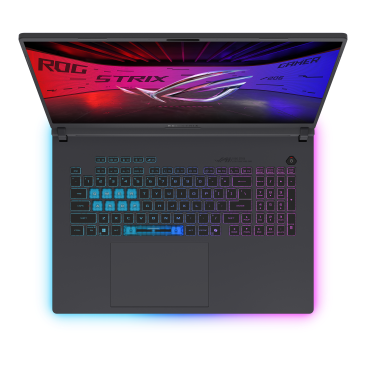 ROG Strix G18 (2026) - Sculpted chassis, dazzling RGB, and formidable internals deliver unparalleled, next-gen gaming dominance with flair.