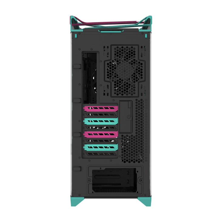 ROG Strix Helios II Hatsune Miku Edition rear view