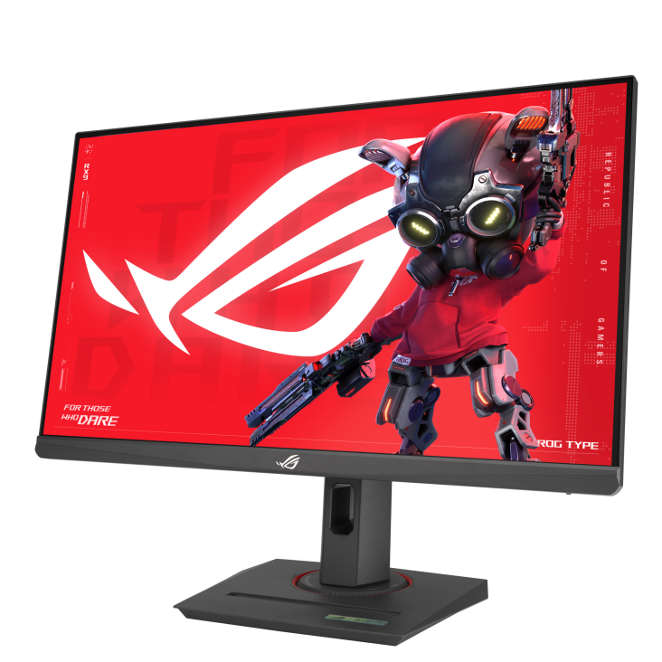 ROG Strix XG258QMG front view, to the left