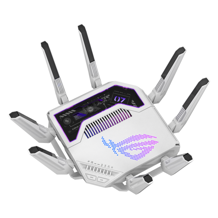 GT-BE96 AI front view, titled 45 degrees