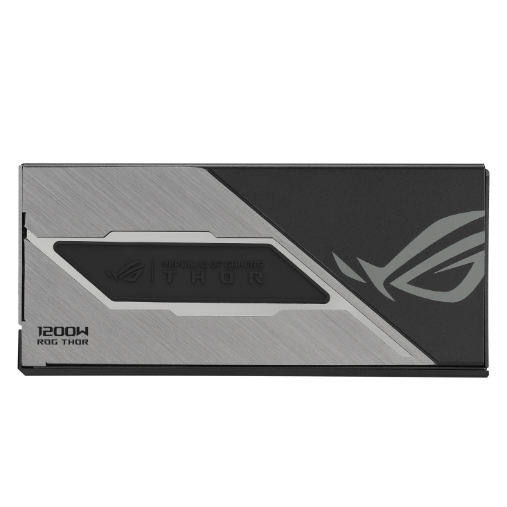 ROG Thor 1200W Platinum III with ROG Equalizer right side with magnetic OLED display disattached