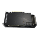 Rear angled view of the ASUS Dual GeForce RTX 3060 Ti OC edition graphics card