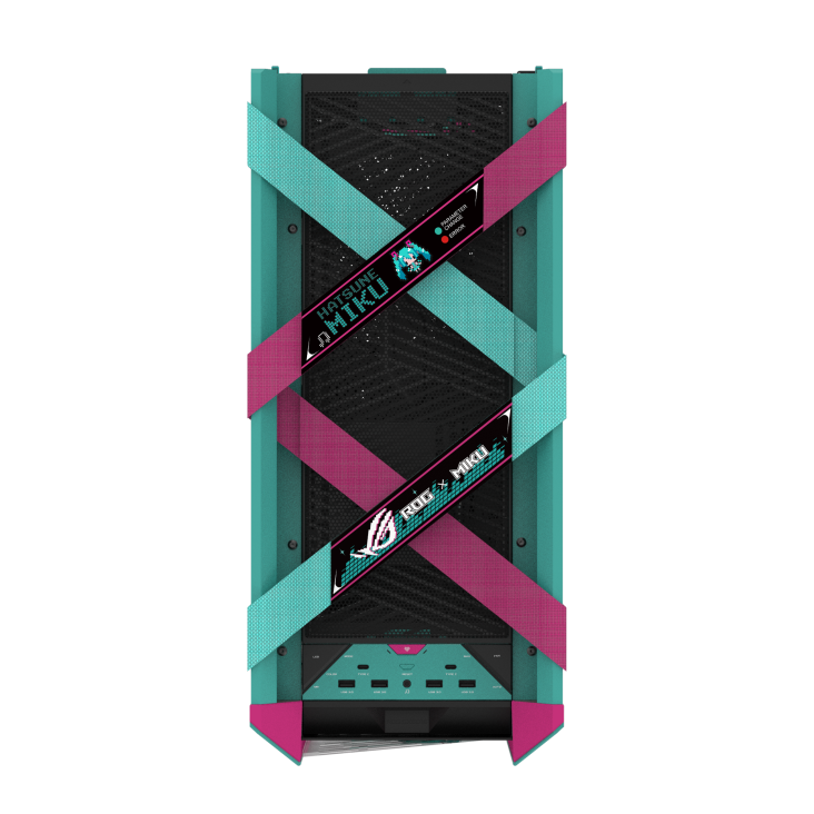 ROG Strix Helios II Hatsune Miku Edition top view
