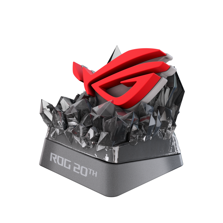 ROG Logo Keycap front view to the left