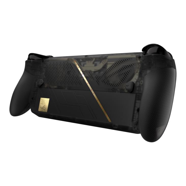 12_ROG Xbox Ally X20 Bundle angled view from the rear, tilting at 45 degrees