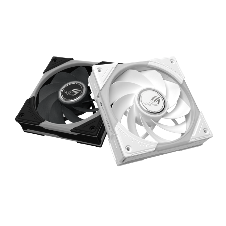 ROG Eurux GR120 ARGB Fan White and Black reverse fan blade