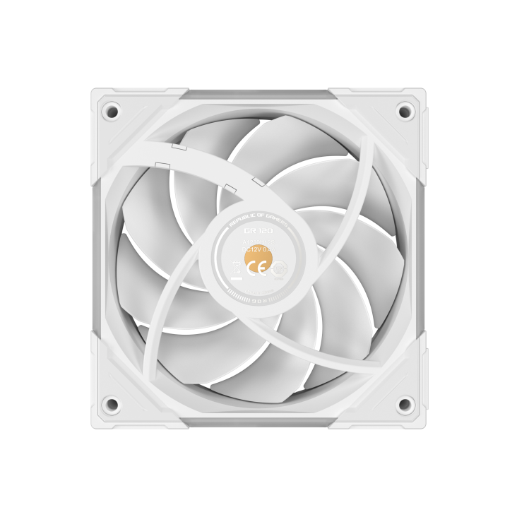ROG Eurux GR120 ARGB Fan White rear view