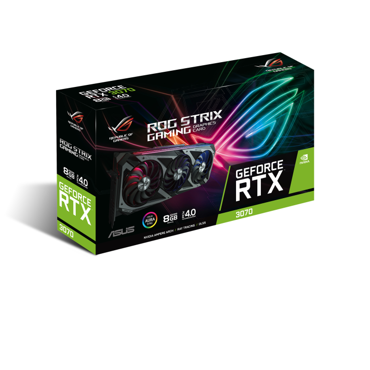 ROG-STRIX-RTX3070-8G-GAMING graphics card packaging