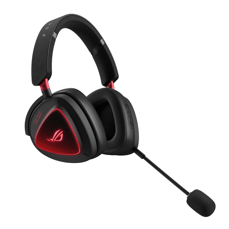 gaming headset - side view angled left with boom microphone