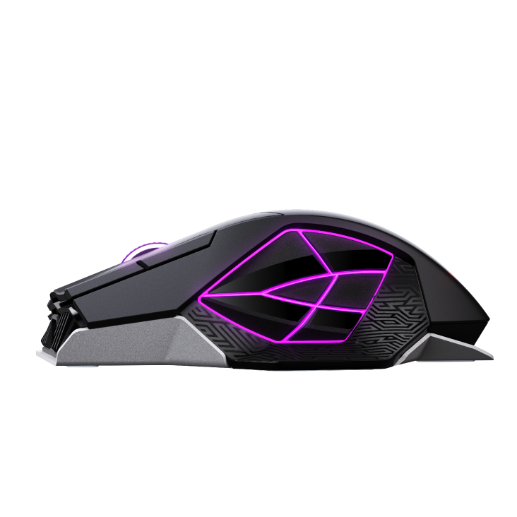 Side view of the Spatha X 65K mouse