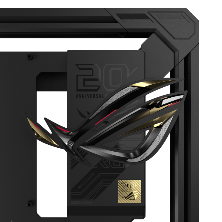 Focus of ROG GR20 Edition 20 magnetic metal ROG logo
