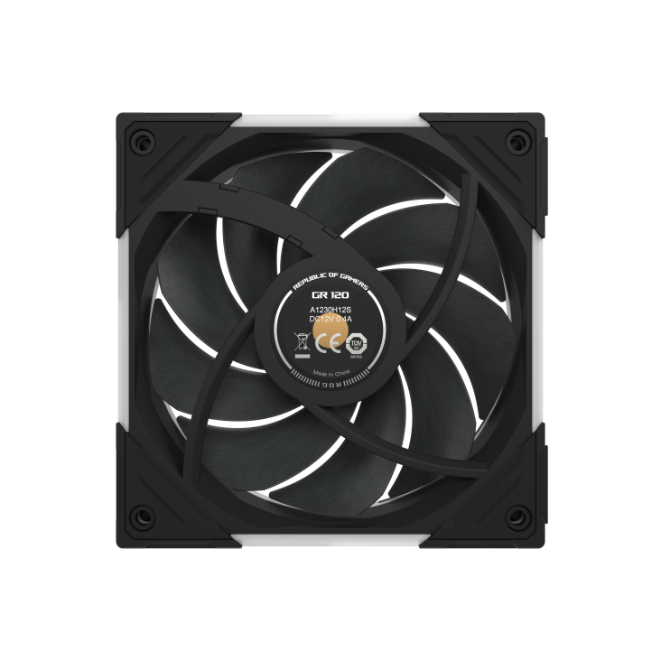 ROG Eurux GR120 ARGB Fan Black rear view