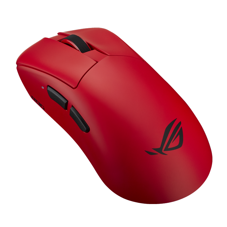 Gladius IV Ace Lava Red from a angled side view perspective