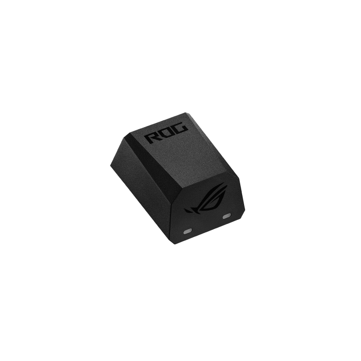 Black enhanced ROG SpeedNova 8K Gen II receiver of the Gladius IV Ace from the side
