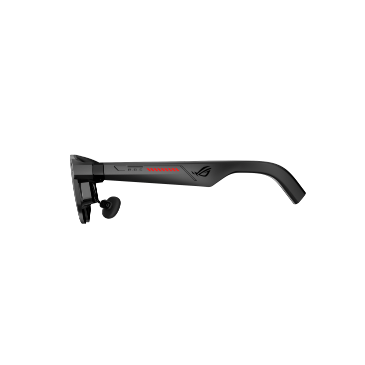 ROG XREAL R1 smart glasses right side horizontal view with temple detail