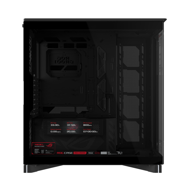 ROG Cronox Black side view with curved tempered glass