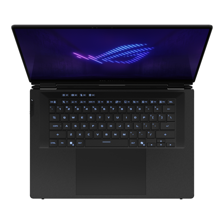 19_Top view of the ROG Zephyrus DUO 16 (2026), with the ROG Fearless Eye logo on screen