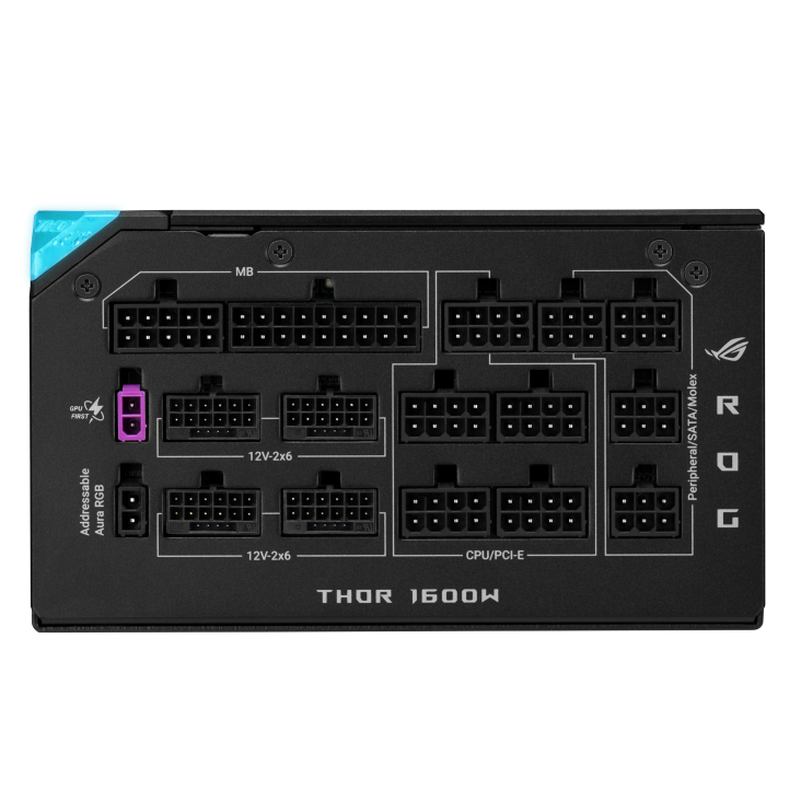 ROG Thor 1600W Titanium III EVO connectors