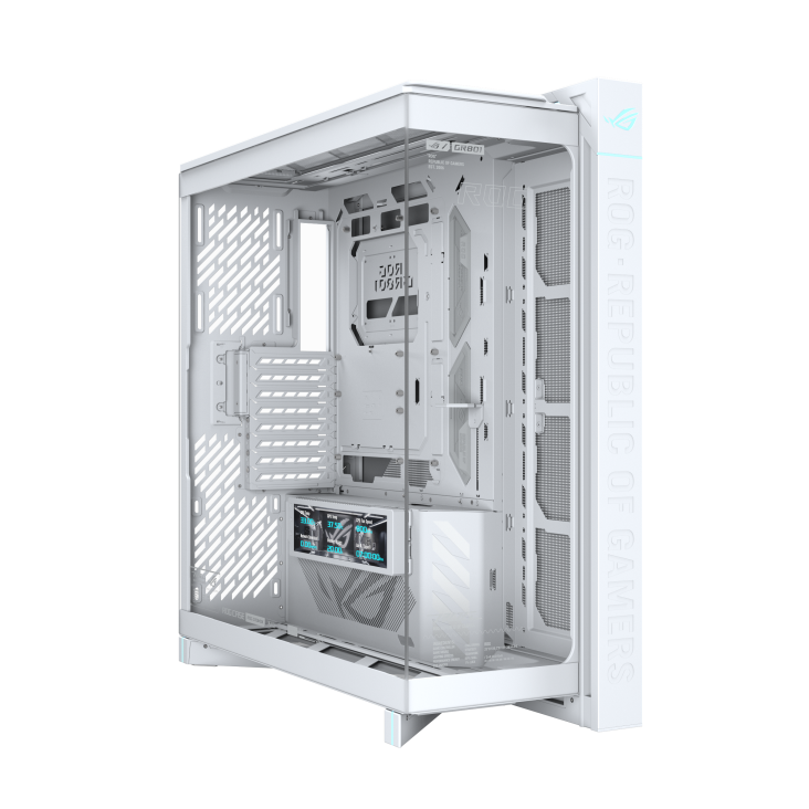 ROG Cronox Dual TG White front-angle view