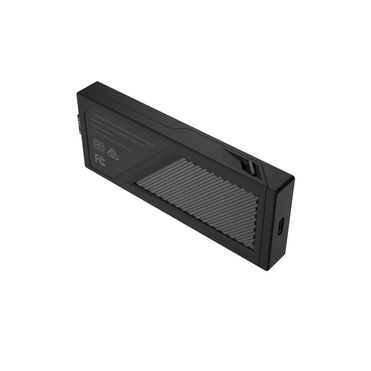 ROG Strix Aiolos shown from an angled rear view
