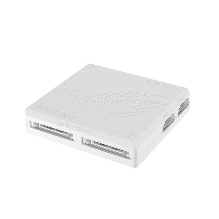 ROG GR120 ARGB PWM Fan hub white SATA port