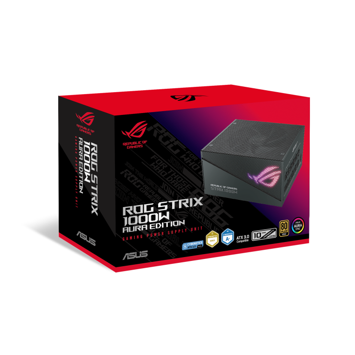 Colorbox of ROG Strix 1000W Gold Aura Edition