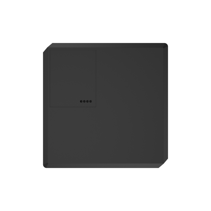 ROG GR120 ARGB PWM Fan hub black rear view