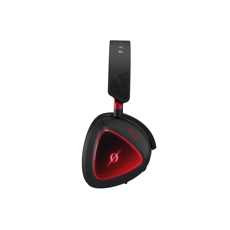gaming headset - side view of ear cup and headband without microphone