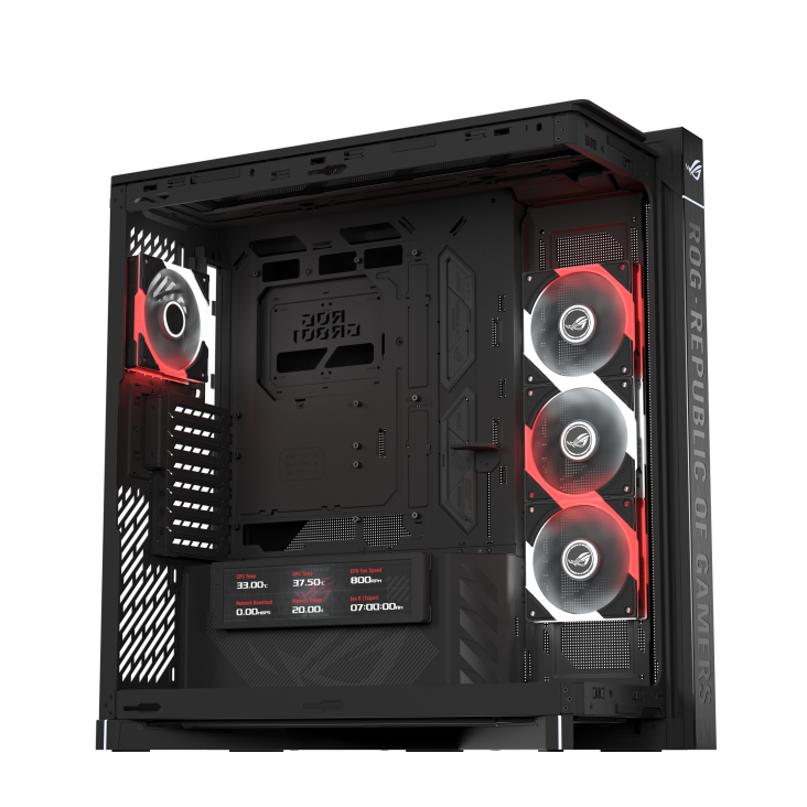 ROG Cronox ARGB Black with four ARGB fans embedded