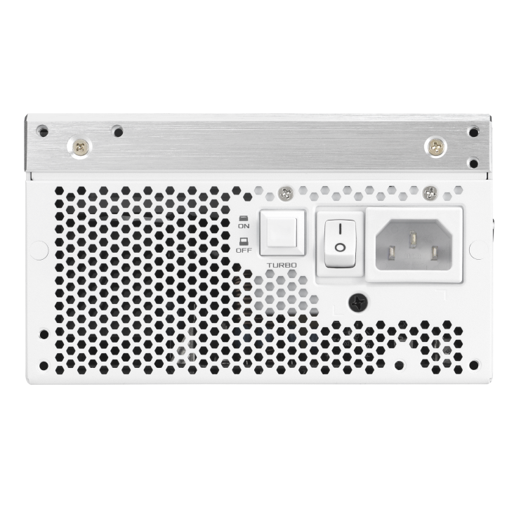 ROG Thor 1200W Platinum III White Edition with ROG Equalizer rear side 