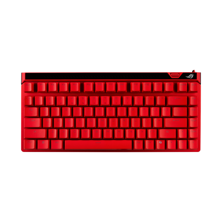 ROG Falchion Ace 75 HE Lava Red with RGB on