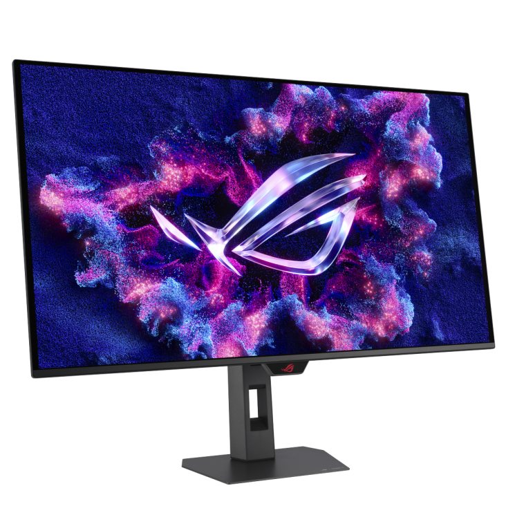 ROG Strix OLED XG32UQDMS front view to the right tilted 45 degrees