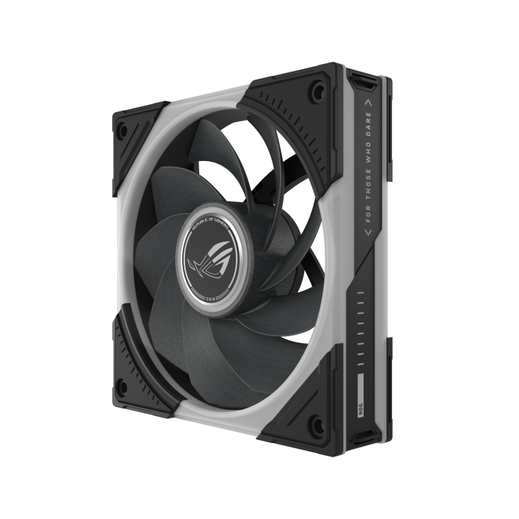 ROG Eurux GR120 ARGB Fan reverse blade Black left 60 degree angle