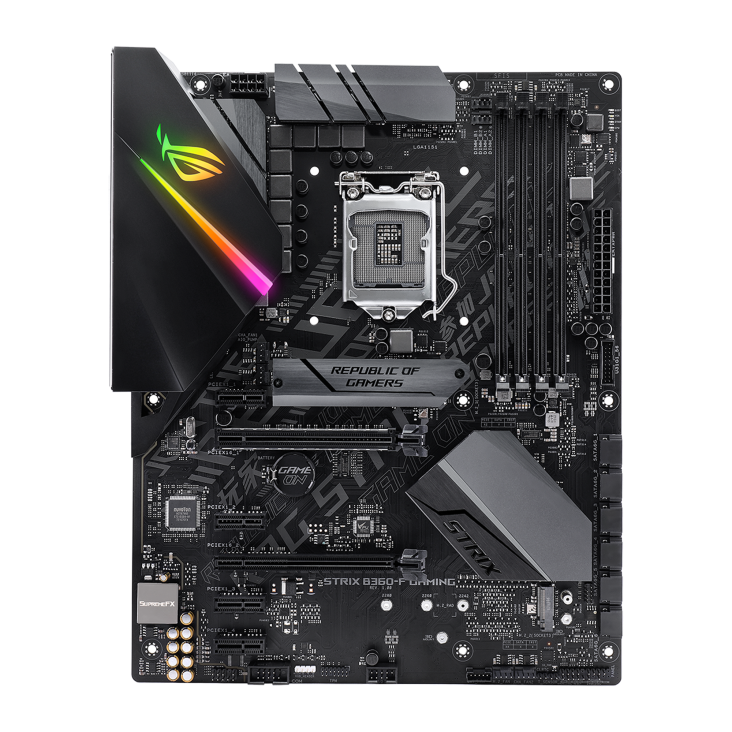 ROG STRIX B360-F GAMING front view