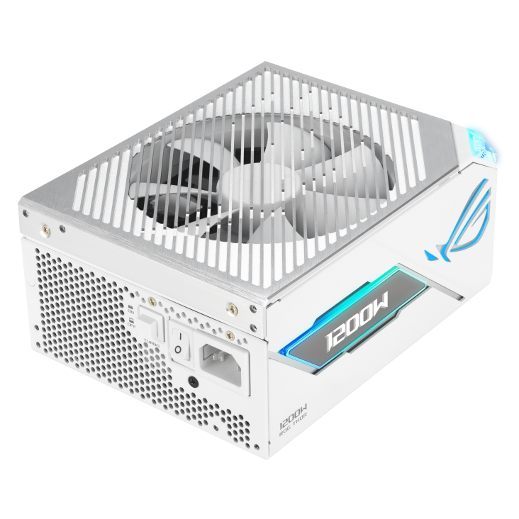 08_ROG-THOR-1200P3-WHITE-GAMING_top down angle focus on rear and right side