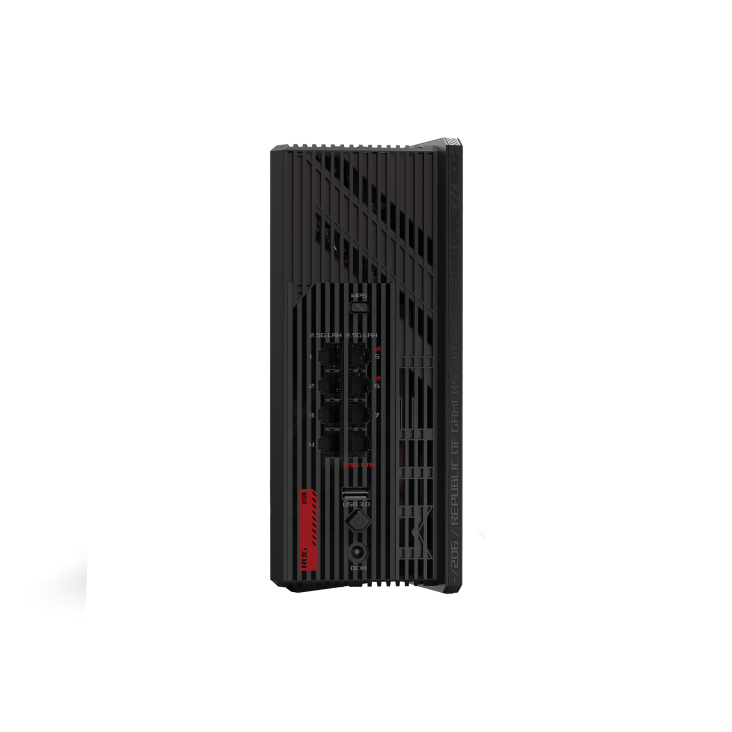 ROG Strix GS7 Pro rear view, showing IO ports