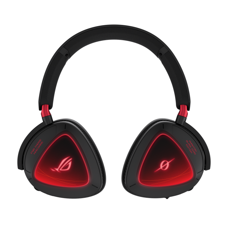 gaming headset - front view with ROG logo and Phantom Blade Zero emblem