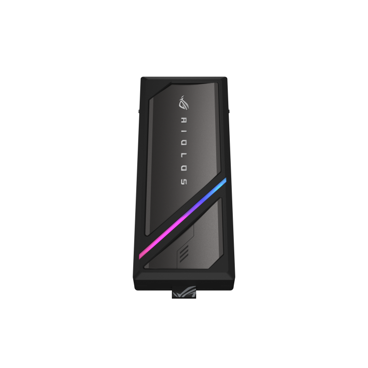 ROG Strix Aiolos shown from a vertical front view