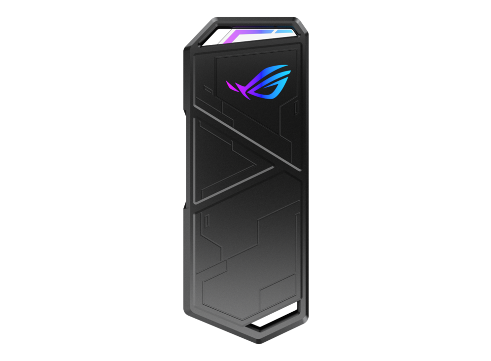 ROG Strix Arion Lite front view, with AURA lighting