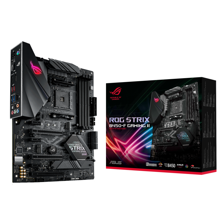 ROG STRIX B450-F GAMING II with the box