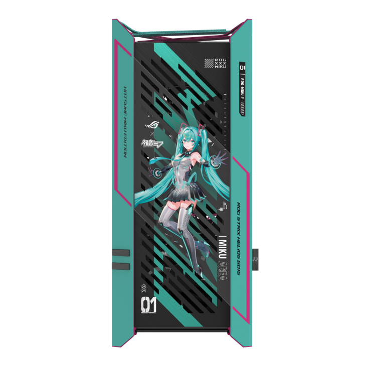 ROG Strix Helios II Hatsune Miku Edition front panel