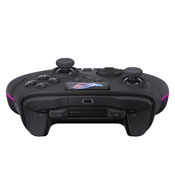 ROG Raikiri II Pro PC Black angled top view