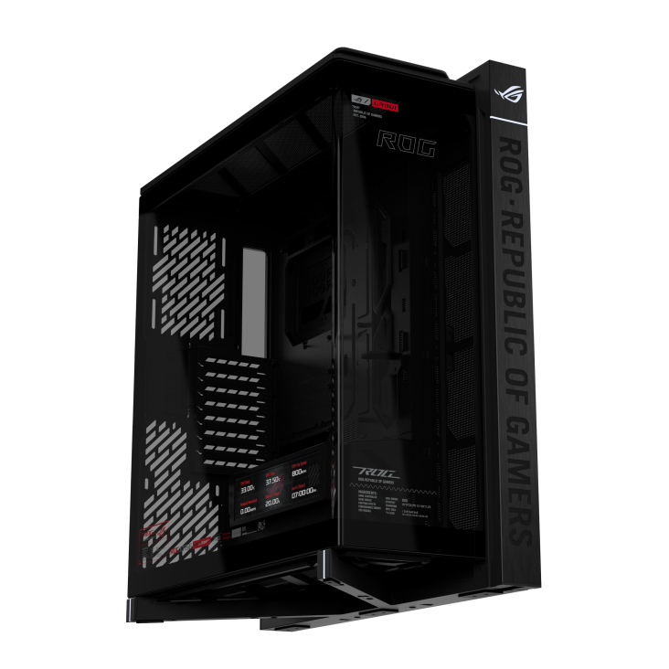 ROG Cronox Black angled bottom-up view