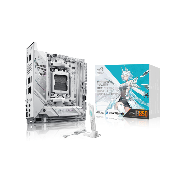 ROG STRIX B850-I GAMING WiFi7 W迷你吹雪