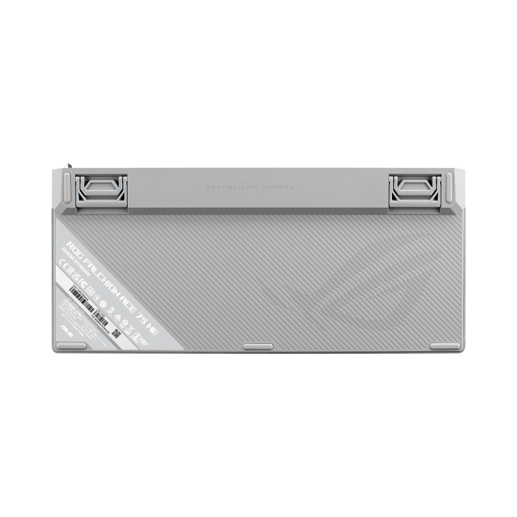 White ROG Falchion Ace 75 HE back view