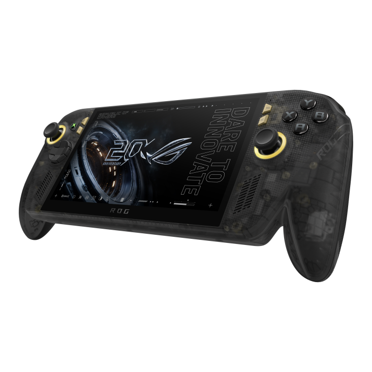 03_ROG Xbox Ally X20 Bundle angled view from the front, tilting at 45 degrees