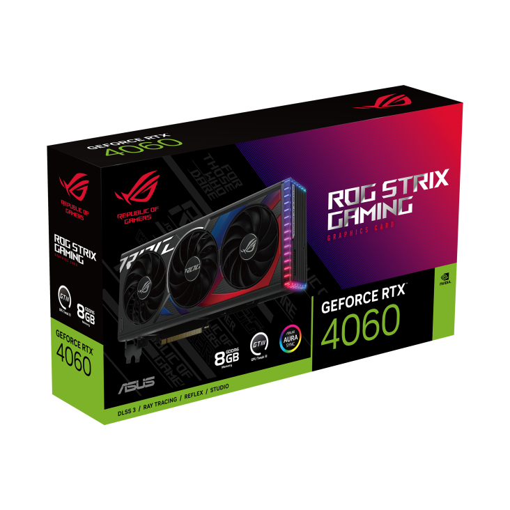 ROG STRIX GeForce RTX 4060 packaging